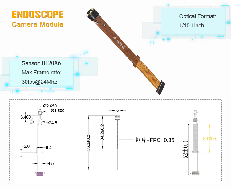 Guida alla selezione del modulo telecamera per endoscopio miniaturizzato da 4,5 mm